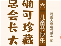 湖南大唐電氣祝大家六一快樂！